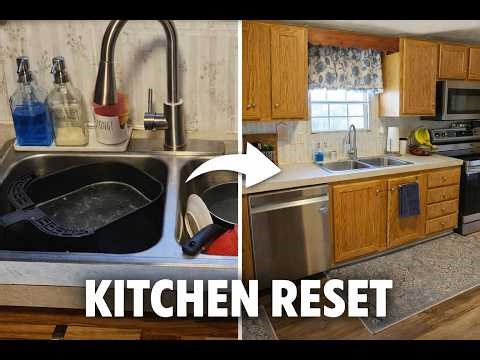 Realistic Kitchen Reset | Clean with me + Cleaning Motivation
