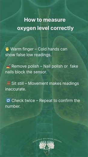 How to measure oxygen level correctly