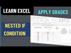 Nested If Condition | Learn Excel | Excel For Beginners