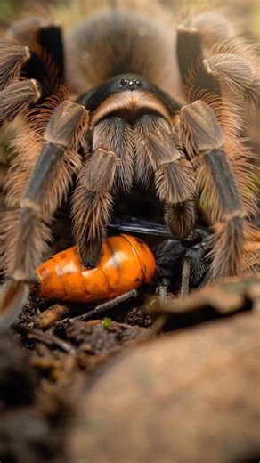 TRIAXVISION on Instagram: "Silent predator. No mercy This is what survival looks like at ground level. No drama. No sound. Just instinct. Captured in extreme macro — every hair, every move, every second matters. Would you dare to watch this up close? #216production #triaxvision #flydoom #wildlife #macro predator natureisbrutal spider tarantula insect naturelovers cinematicnature macrophotography earthunseen"