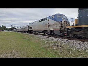 Amtrak P090-14 CSX SD40-3 leading a P42DC makes short work of its run with some Horn Salutes