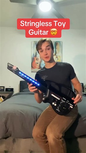 Dave - Beginner Guitar Teacher on Instagram: "Sponsored by @temu 🎶 This toy guitar is such a fun little music gadget — no complicated setup, just instant play and experimentation. Perfect for kids, beginners, or anyone who just wants to mess around and make music without overthinking it. A really cool gift idea too. → Click the link https://app.temu.com/k/pttwkw6b3kf or search code: kbp5295 on the TEMU App to get it now! @temu #temu #temufinds #ad"