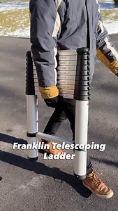 The Franklin Telescoping Ladder has an innovative design that extends one foot at a time for up to 14’ of reach. Has a 250 lb. weight capacity. Only $149.99 at #HarborFreight. | Harbor Freight