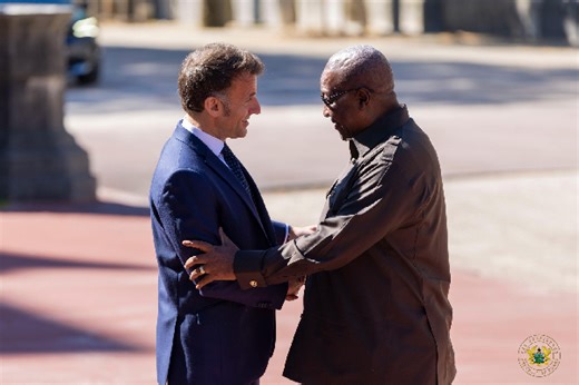PHOTOS: President Mahama, Macron engage in high-level talks on global health reforms
