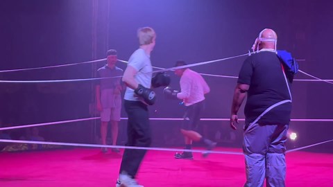 A European circus is in town. It's balancing silliness with suspense in a big top at Citadel Mall.