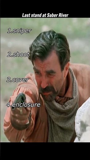 Last Stand at Saber River is a 1997 made-for-television Western starring Tom Selleck.