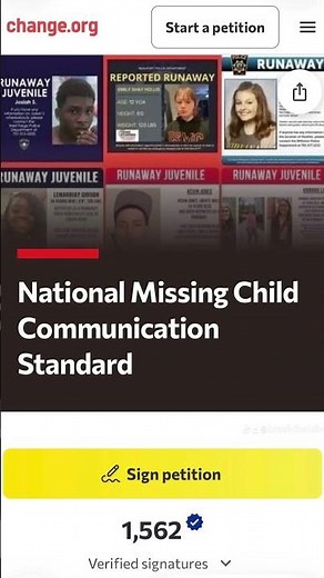 🚨 PETITION: Help Change How We Talk About Missing Children 🚨