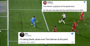 Twitter reacts as Timo Werner misses a sitter in Germany's 1-2 loss against North Macedonia