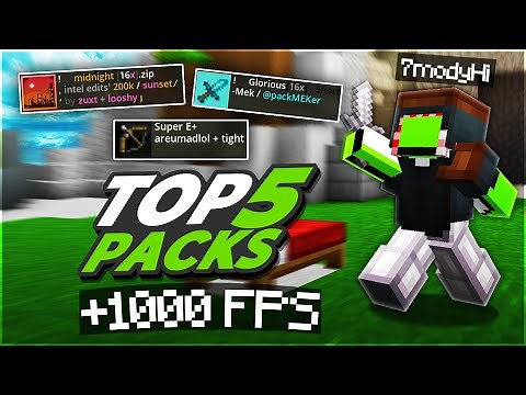 أفضل 5 ريسورس باكات في ماين كرافت 😍(PVP) ترفع ال FPS 🔥 | حرب الأسره