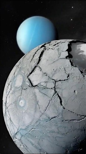 The Rotating Moon that Orbits Uranus #universe #solarsystem #astronomy #space #science #shorts