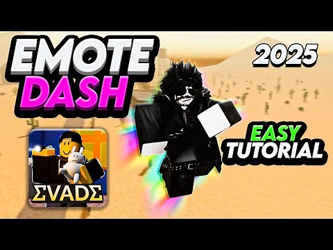 How to EMOTE DASH in evade EASILY!! 2025