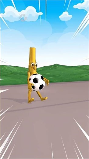 Lionel Messi Gets Knocked Down by the Ball 😂 || #funnyanimation #kidscartoon #funnycartoon #toto