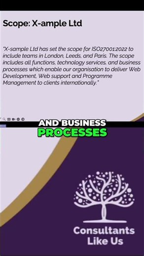 X-Sample: ISO 27001 Scope Explained for Global Teams #shorts