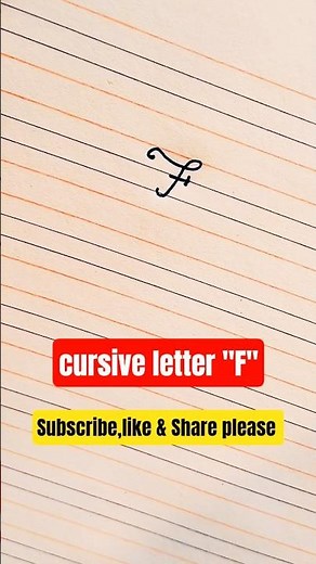 Cursive letter F | Cursive writing practice | Cursive letter a to z | #cursivewriting #calligraphy