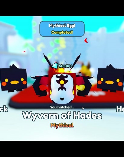 Hatching Wyvern of Hades Mythical in Pet Simulator X #ROBLOX