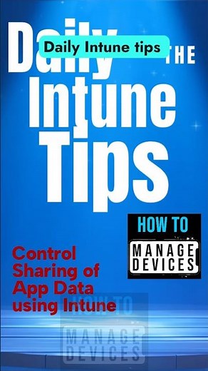 Enable or Disable Sharing of App Data using Intune for Windows PCs #msintune #microsoftintune