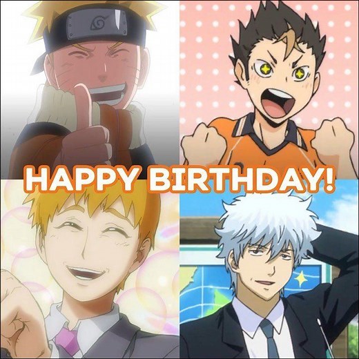 (10/10) 🎉 AKA the "Shonen Anime" Birthday! HAPPY BIRTHDAY TO EVERYONE CELEBRATING THEIR BIRTHDAYS TODAY! | Crunchyroll