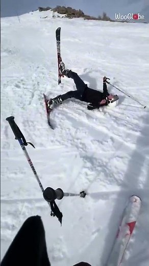 First Time Ski Fail: Hilarious Slips on the Slopes! || WooGlobe
