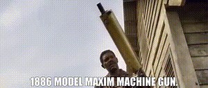 1886 model Maxim machine gun.