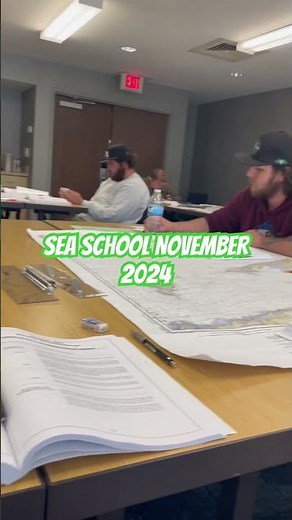 Sea School November 2024, everyone getting ready for the OUPV Captain exam.