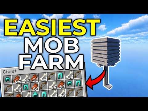 EASIEST MOB XP Farm Minecraft Bedrock & Java 1.21+!