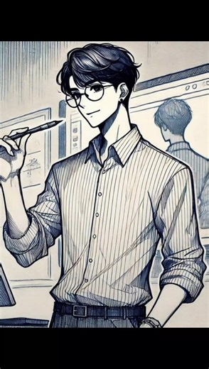 making portrait with the help of grid method/#shorts