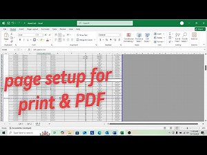 Page Setup in pdf format by excel #How to print by pages in excel #Print setup