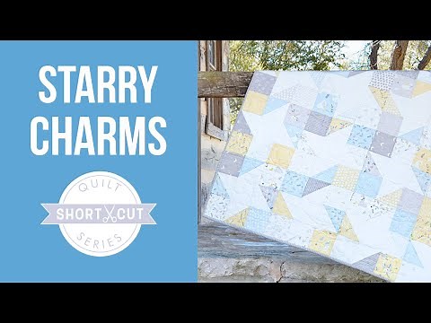 FREE Quilt Pattern for the PERFECT Baby Shower Gift! - Starry Charms Shortcut Quilt