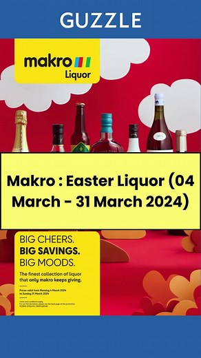 Easter Liquor Specials at Makro