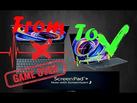 Black ScreenPad Plus Not working Fix 2023 2024 Asus Zenbook Duo 14 UX482EAR