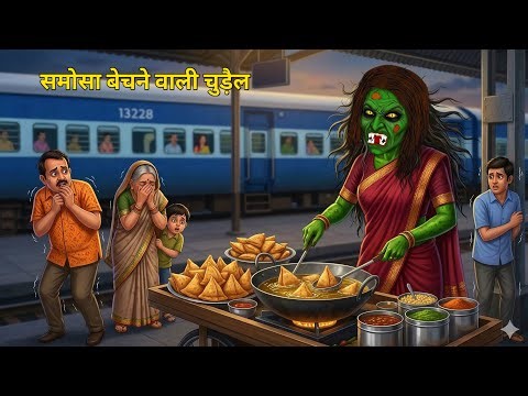 समोसा बेचने वाली चुड़ैल | samosa wali chudail | chudail wala cartoon | horror story hindi