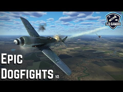 Epic Low Level Dogfight Highlights! World War II Combat Flight Simulator IL2 Sturmovik Great Battles