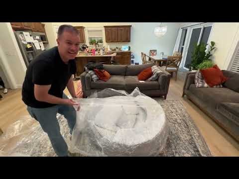 I bought a $200 sofa on Temu. I wasn't sure what to expect. Here's what arrived at my house.