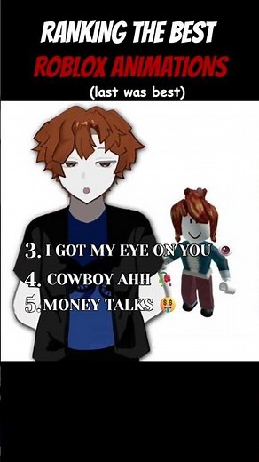 Ranking Roblox animations! #top5 #ranking #roblox #animation #animationmeme