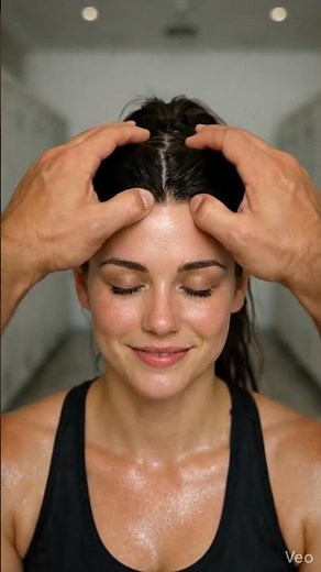 POV ASMR Becky Head Massage After Workout 💆‍♀️ | Deep Scalp Massage for Stress Relief & Relaxation