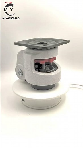 Low profile caster wheels with rubber leveling foot #casters #levelingcaster #blicklecaster