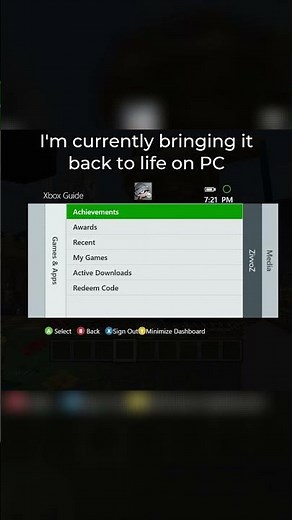 Do You Remember the Xbox 360 Guide? I Rebuilt It on PC