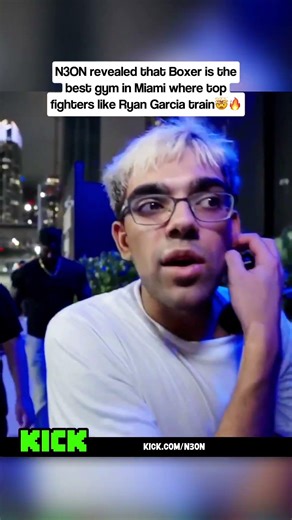 N3ON revealed that Boxar is the best gym in Miami🤯🔥 #ytshorts #fypp #viral #kick #n3on