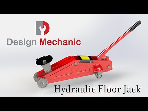 #49 How to design and assemble Hydraulic Floor Jack | Solidworks| Assembly | Design Mechanic