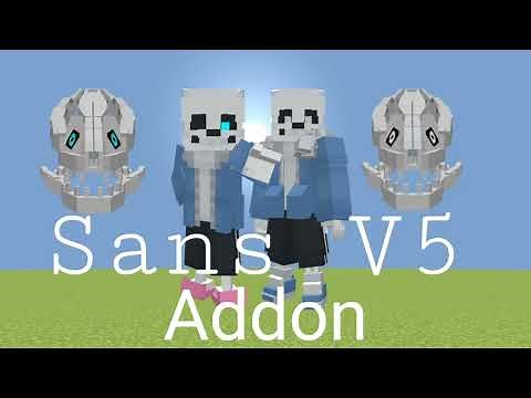 Undertale Sans V5 Add-On - Minecraft Pe 1.19 +