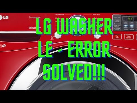 ✨ LG WASHING MACHINE (LE ERROR) — EASY FIX ✨