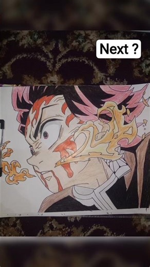 how to draw Tanjiro 60 sec 🔥#tanjiro #demonslayer #anime #drawing #animeeart #shorts