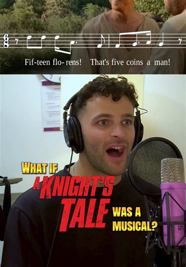 Had so much fun doing this one, absolutely love this movie and have always wanted to see an original musical of it on stage! Thanks @Daniel & LVG for singing for me! Who would you cast in A Knights Tale musical? #musicals #aknightstale #composer #theatrekid #fyp