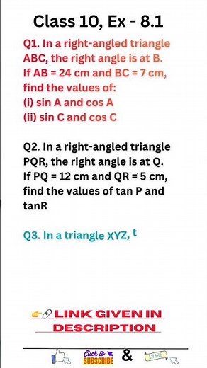 Chapter 8 Trigonometry Exercise 8.1 | Class 10 NCERT #math #class10 #viral