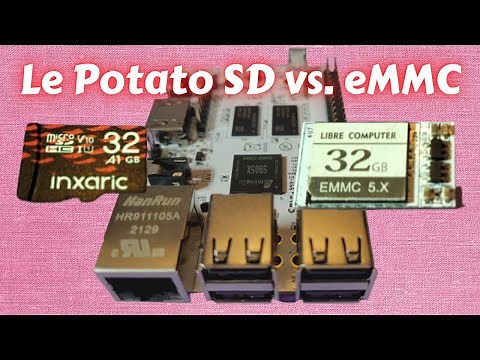Le Potato eMMC Versus SD Card Performance Test