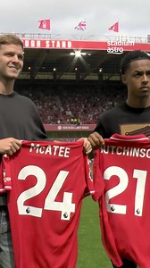 Nottingham Forest introduce their latest signings to fans at the City Ground 👏 James McAtee from Man City and Omari Hutchinson from Ipswich, joining for a combined £67.5m. | Stadium Astro