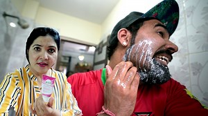 Beard Removal By Veet😱 | Prank By Mom 😭 . Zada se zada share karo 🙏🏻 | Gauravzone