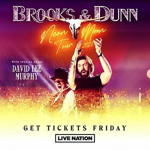 Tickets for our Neon Moon Tour are on sale now! We’re bringing our good friends David Lee Murphy. Grab your tickets and we’ll see y’all out there! | Brooks & Dunn