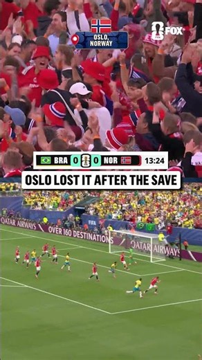 Oslo had the camera shaking after Ørjan Nyland's penalty save against Brazil