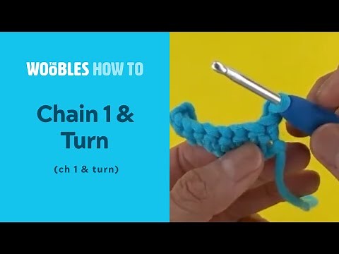 How to move up to the next row with a turning chain in crochet